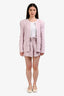 IRO Lilac Tweed Open Jacket + High-Rise Shorts Set Size 36
