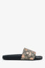 Gucci GG Supreme Monogram Berry Pool Slide Sandals Size 40