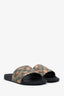 Gucci GG Supreme Monogram Berry Pool Slide Sandals Size 40