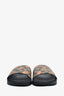 Gucci GG Supreme Monogram Berry Pool Slide Sandals Size 40