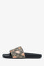 Gucci GG Supreme Monogram Berry Pool Slide Sandals Size 40