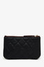 Pre-Loved Chanel™ 2022 Black Caviar Leather O Case Mini Coin Pouch