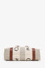 Chloé Beige/Brown Canvas Small Woody Tote Bag