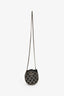 Pre-Loved Chanel™ Runway 2022 Black Lambskin Leather CC Logo Round Caged Crossbody Bag