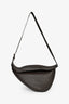 The Row Brown Leather Large Slouchy Banana Shoulder Bag