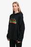 Gucci Black/Green/Red Cotton Logo Hoodie Size XXL