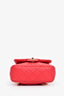 Pre-Loved Chanel™ 2015/16 Red Lambskin Leather Small Paris-Seoul Backpack