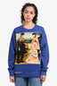 Gucci x Ignasi Monreal 2018 Blue Cotton 'Hallucination' Print Sweatshirt Size S