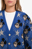Gucci x Disney Blue Wool 'Mickey Mouse' Printed Cardigan Size L