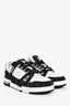 Louis Vuitton White Leather/Grey Monogram Denim Sneakers Size 39