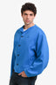 ADER Error Blue Cotton Buttoned Bomber Jacket Size M Mens