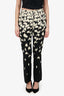 Valentino Black Floral Printed Straight Leg Pants Size 42