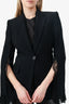 Alexander McQueen Black Lace Single Breasted Blazer Size 40