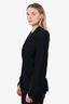 Alexander McQueen Black Lace Single Breasted Blazer Size 40