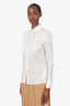 Roberto Cavalli White Embroidered Blouse Size 38