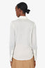 Roberto Cavalli White Embroidered Blouse Size 38