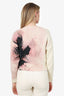Alexander McQueen White/Pink Wool Bateau Neckline Sweater Size S