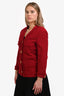 Pre-Loved Chanel™ Red 4 Pocket Tweed Jacket Est Size M