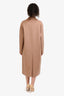 Miu Miu 2024 Brown Wool/Cashmere Logo Coat Size 36