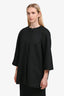 Red Valentino Black Single Breasted Bow Detail Coat Size 46