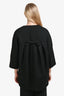 Red Valentino Black Single Breasted Bow Detail Coat Size 46