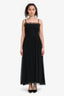 Gucci Black Chiffon Sleeveless Maxi Dress Size 42 with Slip Dress