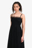 Gucci Black Chiffon Sleeveless Maxi Dress Size 42 with Slip Dress