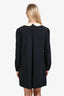 Gucci 2018 Navy Peter Pan Collar Long Sleeve Mini Dress Size 44