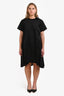 Sacai Black Ruffle Detail Asymmetrical A Line Dress Size 3