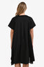 Sacai Black Ruffle Detail Asymmetrical A Line Dress Size 3