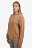 Celine Brown Cashmere Hoodie Size L