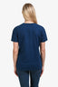 Miu Miu 2024 Blue Logo T-shirt Size M