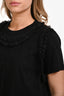 Noir Kei Ninomiya Comme des Garcons Mesh Embellished T-Shirt Size L