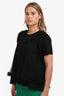 Noir Kei Ninomiya Comme des Garcons Mesh Embellished T-Shirt Size L