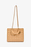 Christian Dior 2011 Beige Patent Cannage Leather Large Lady Dior with Strap