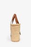 Loewe Palm Leaf/Brown Leather Classic Medium Basket Bag