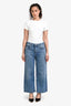 Agolde Blue Light Wash Wide Leg Jeans Size 27