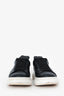 Alexander McQueen Black/White Leather Oversized Sneakers Size 39