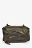 Givenchy Brown Crinkled Leather Mini Pandora Crossbody