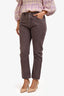 Brunello Cucinelli Brown Denim Skinny Jeans 46