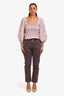 Brunello Cucinelli Brown Denim Skinny Jeans 46