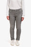 Brunello Cucinelli Grey Denim Skinny Jeans Size 48