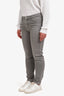 Brunello Cucinelli Grey Denim Skinny Jeans Size 48