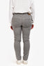 Brunello Cucinelli Grey Denim Skinny Jeans Size 48