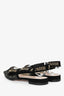 Christian Dior Black Mesh Polka Dots J'aDior Slingback Flats Size 37