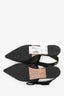 Christian Dior Black Mesh Polka Dots J'aDior Slingback Flats Size 37