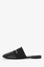 Givenchy Black Leather Signature Logo Sandals Size 39