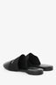Givenchy Black Leather Signature Logo Sandals Size 39