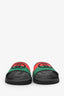 Gucci Black Rubber GG Interlocking Web Accent Sandals Size 40 Mens