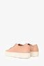 Common Projects Pink Leather Tournament Low-Top Sneakers Size 41